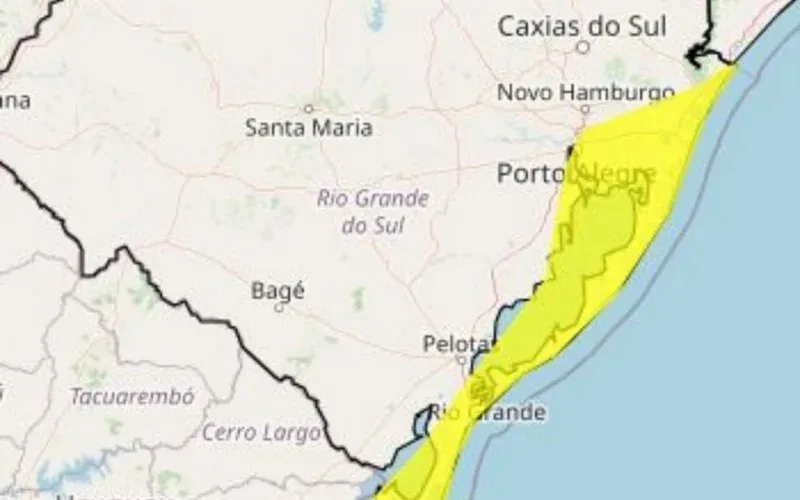 Apesar do vento, não há previsão de chuva para estas regiões.