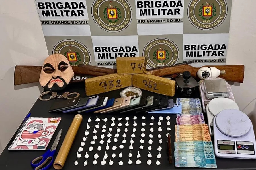 Brigada Militar desarticula esquema de tráfico de drogas em ação conjunta na Serra Gaúcha