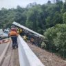 Acidente deixou o trânsito interrompido na estrada desde a metade da manhã