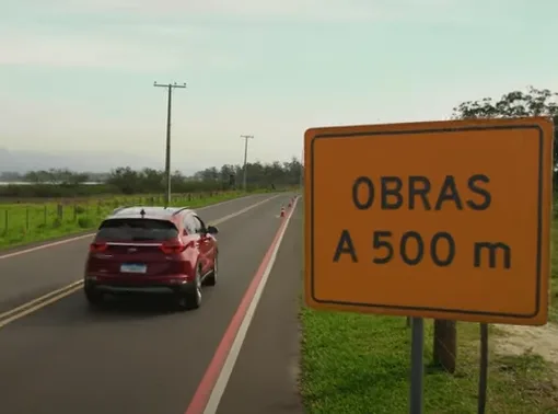 A campanha alerta sobre as obras de recuperação em várias rodovias