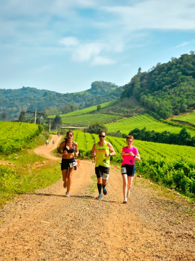 Os participantes puderam unir esporte, turismo e qualidade de vida, com a cultura do vinho. 