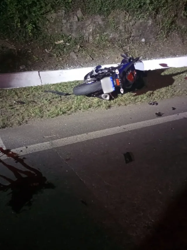 Motociclista tem perna amputada após acidente na BR-470, em Bento Gonçalves