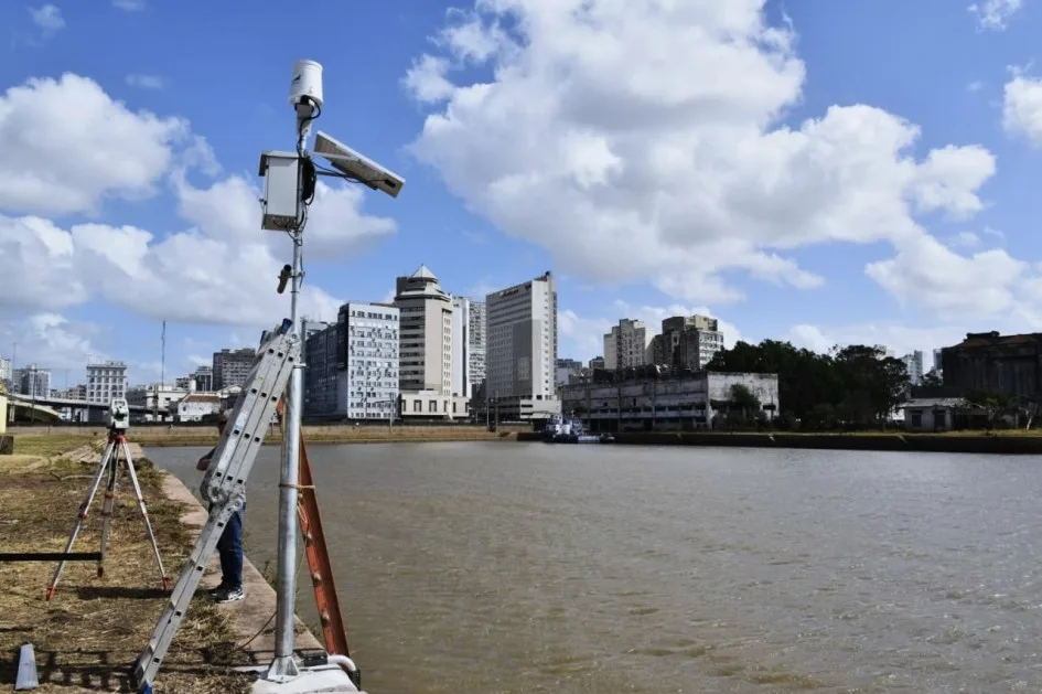 A unidade vai permitir a continuidade da medição dos níveis do lago Guaíba e das precipitações na região.