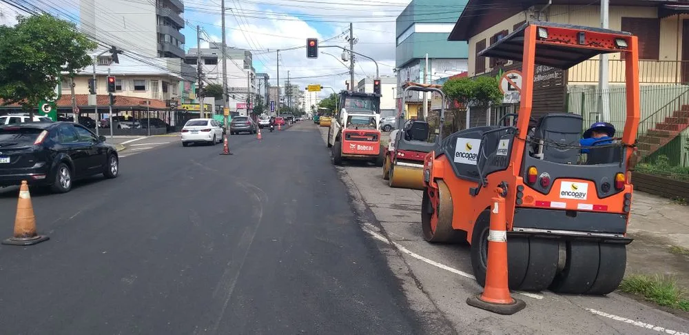 Recapeamento asfáltico da Rua Júlio Calegari, em Caxias do Sul, terá início nesta quarta-feira