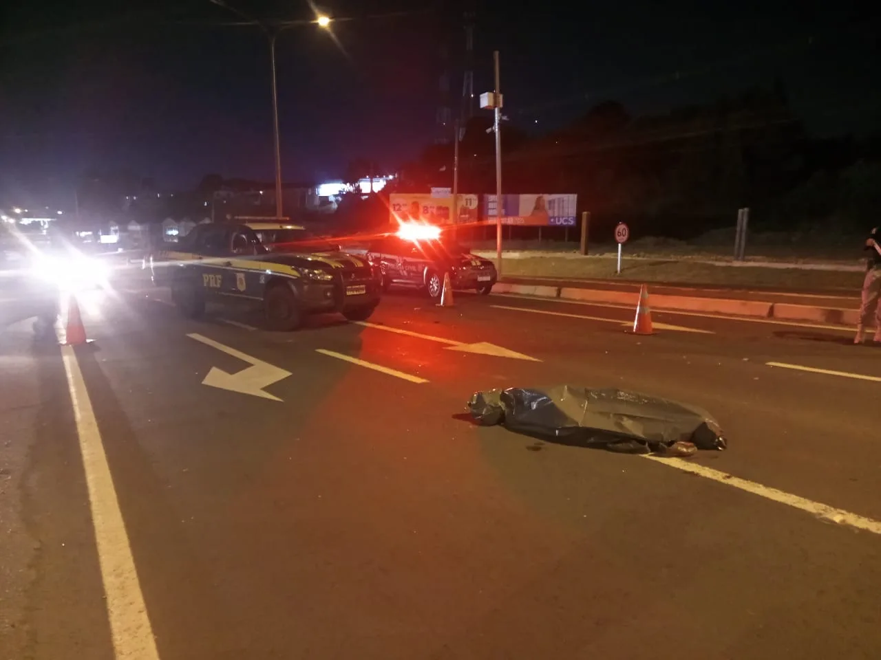 Homem morre atropelado na BR-116 em Caxias do Sul