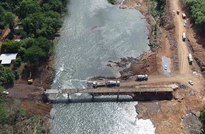 A obra segue agora para o prazo de secagem, estimado entre 15 e 20 dias