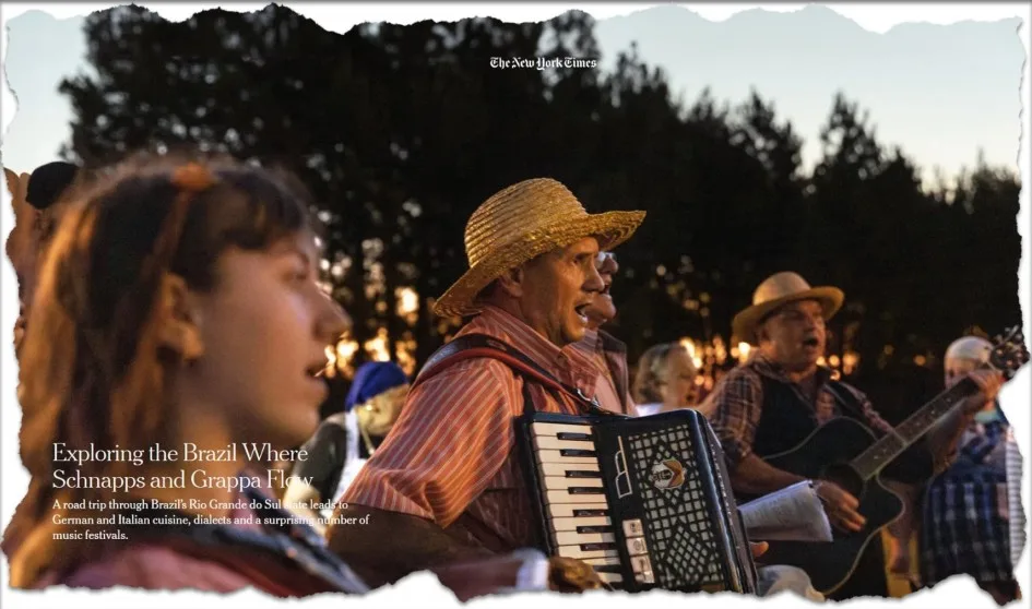 Gramado e Antônio Prado recebem destaque no jornal The New York Times