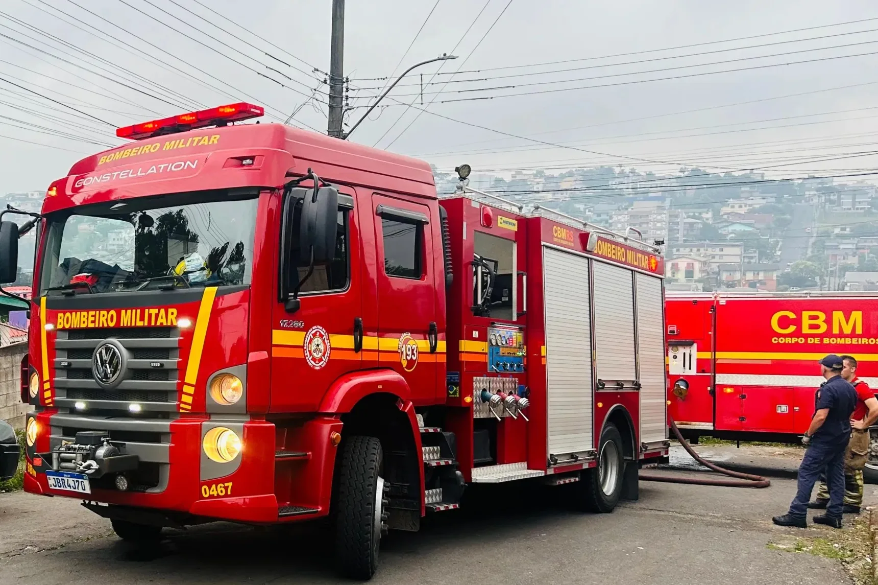 Bombeiros atenderam duas ocorrências entre a tarde de terça e a madrugada de quarta