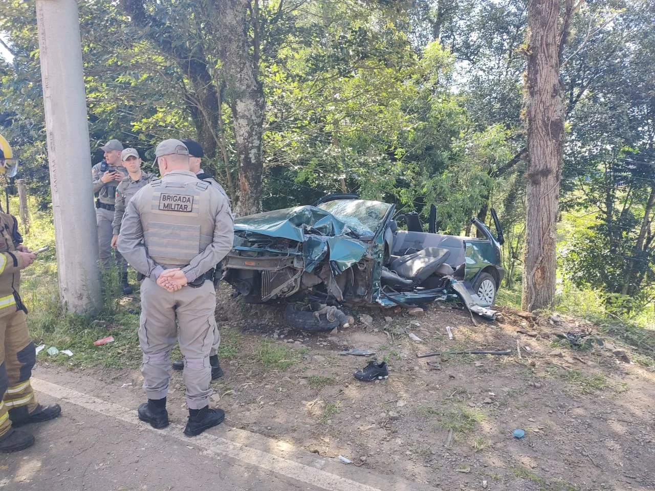 Acidente deixa cinco pessoas feridas na Estrada no Imigrante, em Caxias do Sul