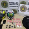 Material arremessado pelos presos foi encontrado no pátio do presídio