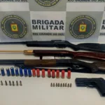 Brigada Militar prende dois homens por porte irregular de arma de fogo em Caxias do Sul