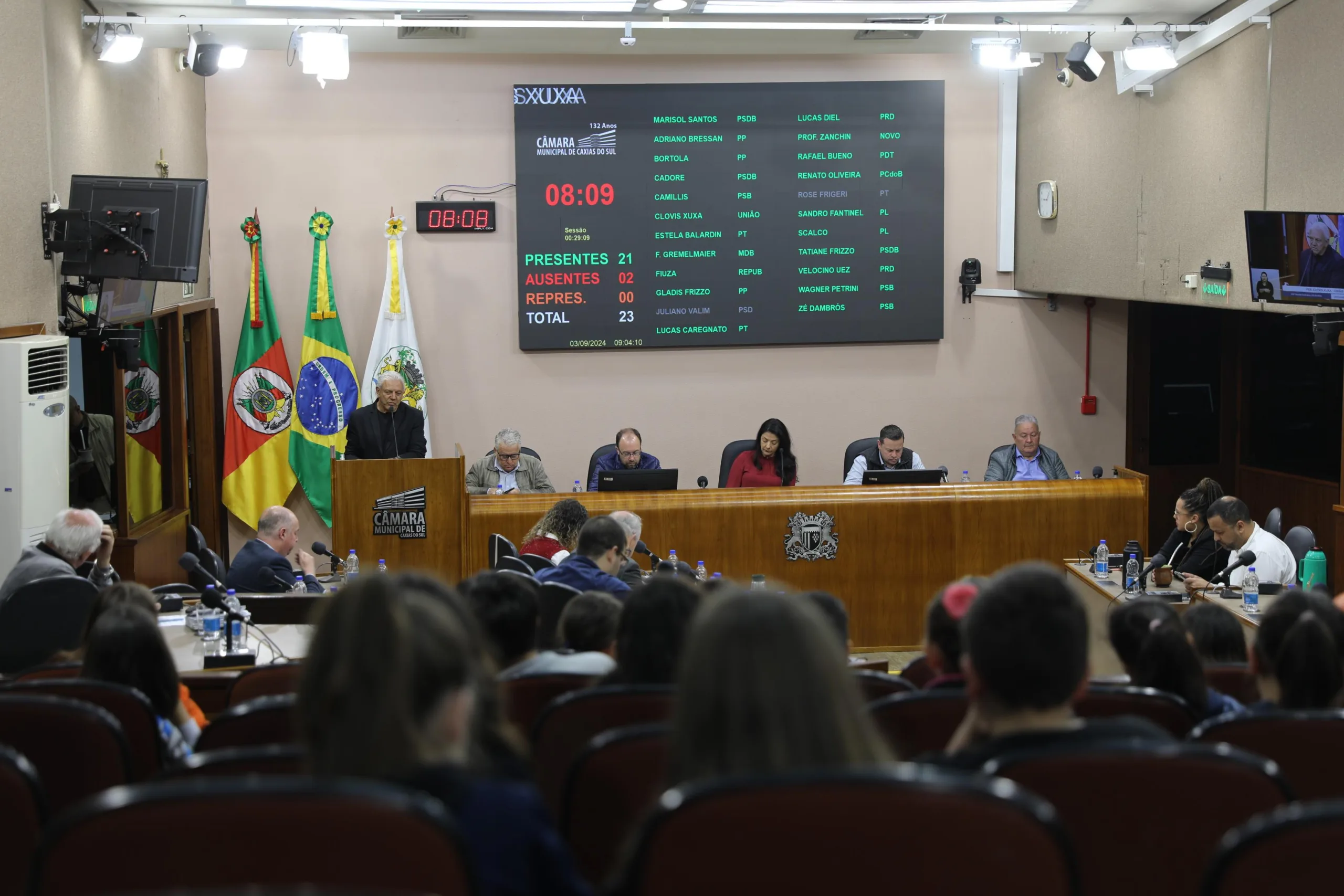 Câmara de Vereadores de Caxias do Sul poderá ter mais 27 CCs a partir do ano que vem