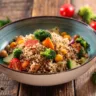 Salada de quinoa com legumes