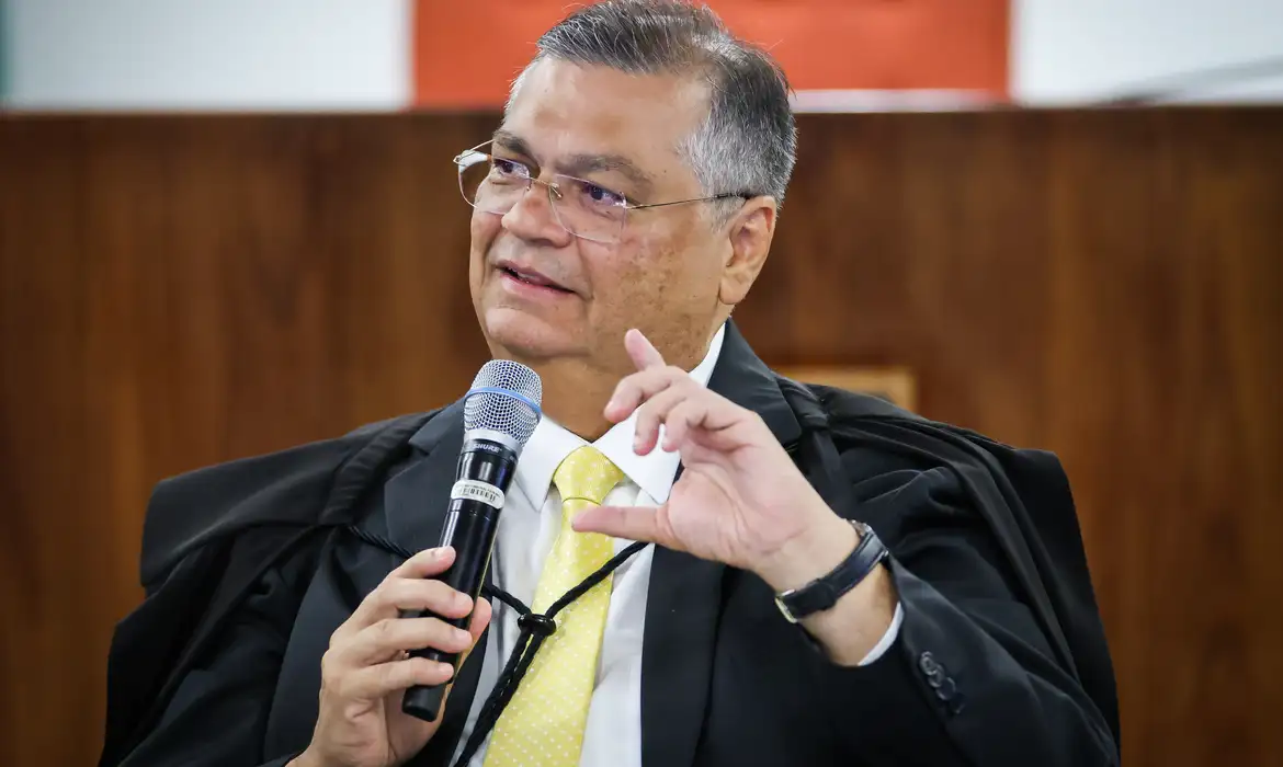 Ministro Flávio Dino durante sessão no STF