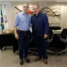 Romeu e Zema em encontro de gratidão