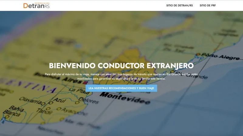 DetranRS lança hotsite em espanhol para condutores estrangeiros