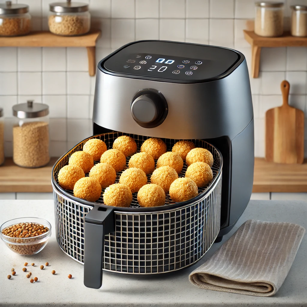 Bolinho de arroz na airfryer