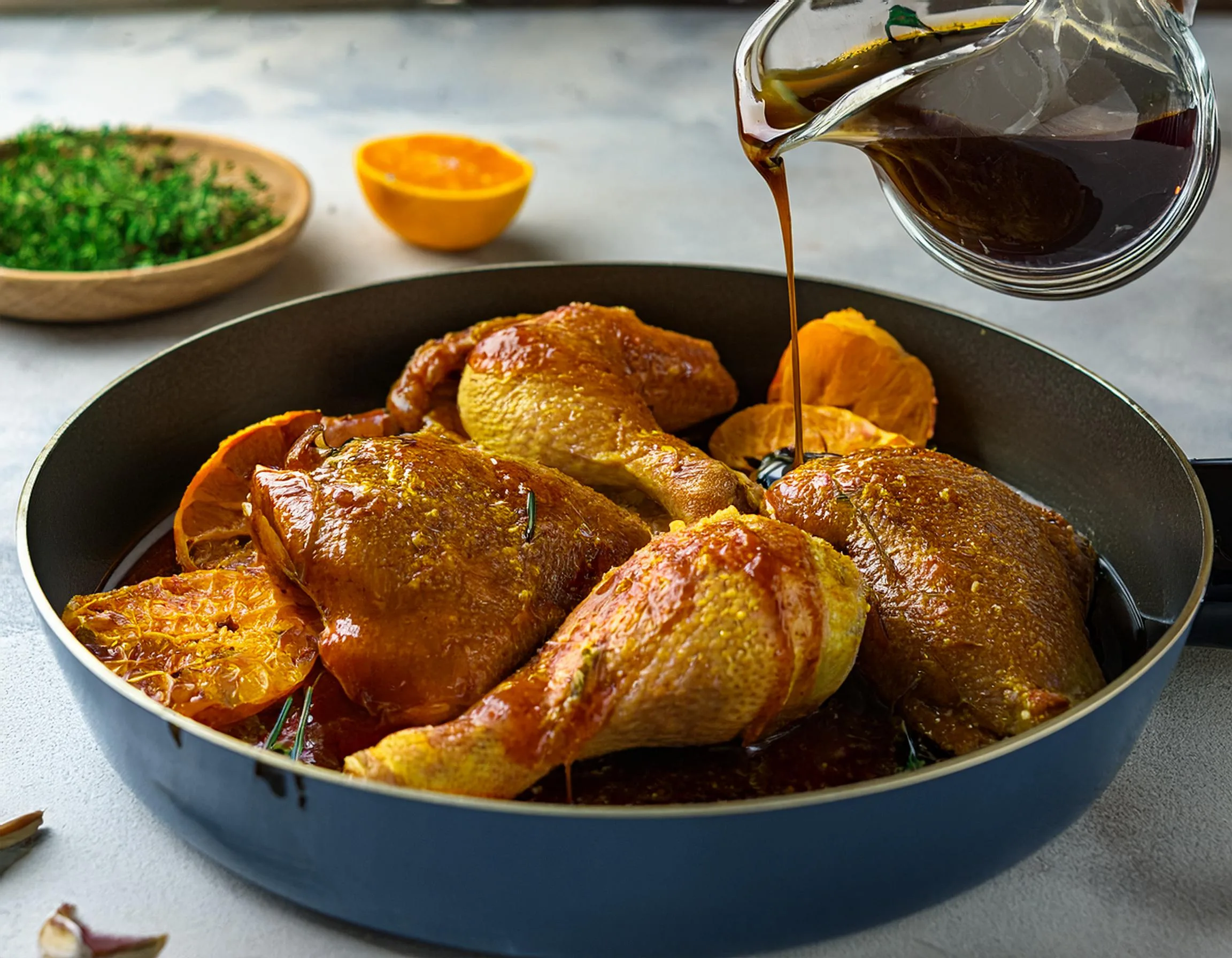 Frango ao molho de laranja