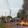 Protesto por manutenção de vias no bairro Vila Lobos 