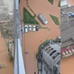 Chuva intensa causa transtornos em Balneário Camboriú, em Santa Catarina