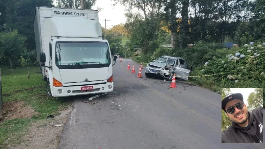 Identificado motorista morto em colisão na localidade de São Virgílio, em Caxias do Sul