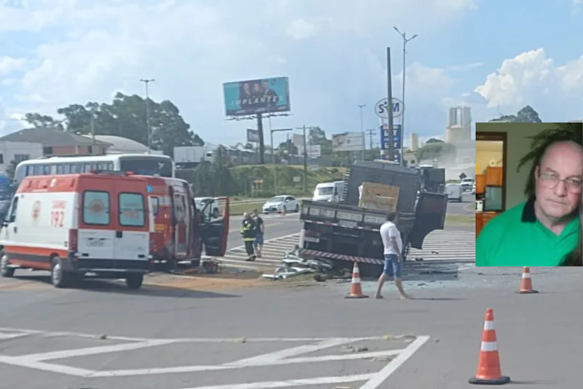 Motorista de ônibus morre no hospital após grave acidente na BR-470, em Garibaldi