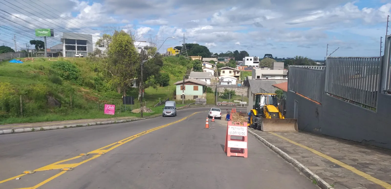 Rua Hermes fontes estará bloqueada esta semana - Foto: Ederson de Oliveira/Prefeitura de Caxias do Sul