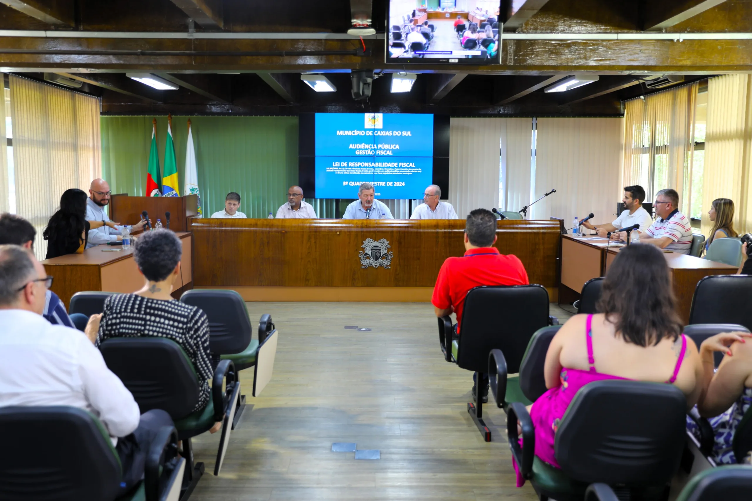 Audiência pública ocorreu na Sala de Comissões Geni Peteffi - Foto: Luan Hage/Câmara Caxias