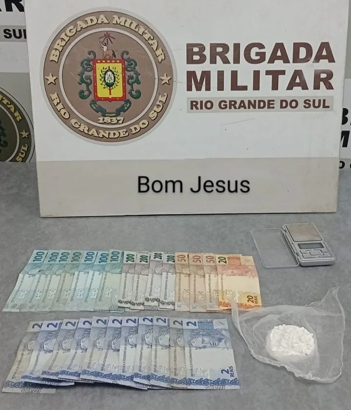 BM prende homem em Bom Jesus por tráfico de entorpecentes