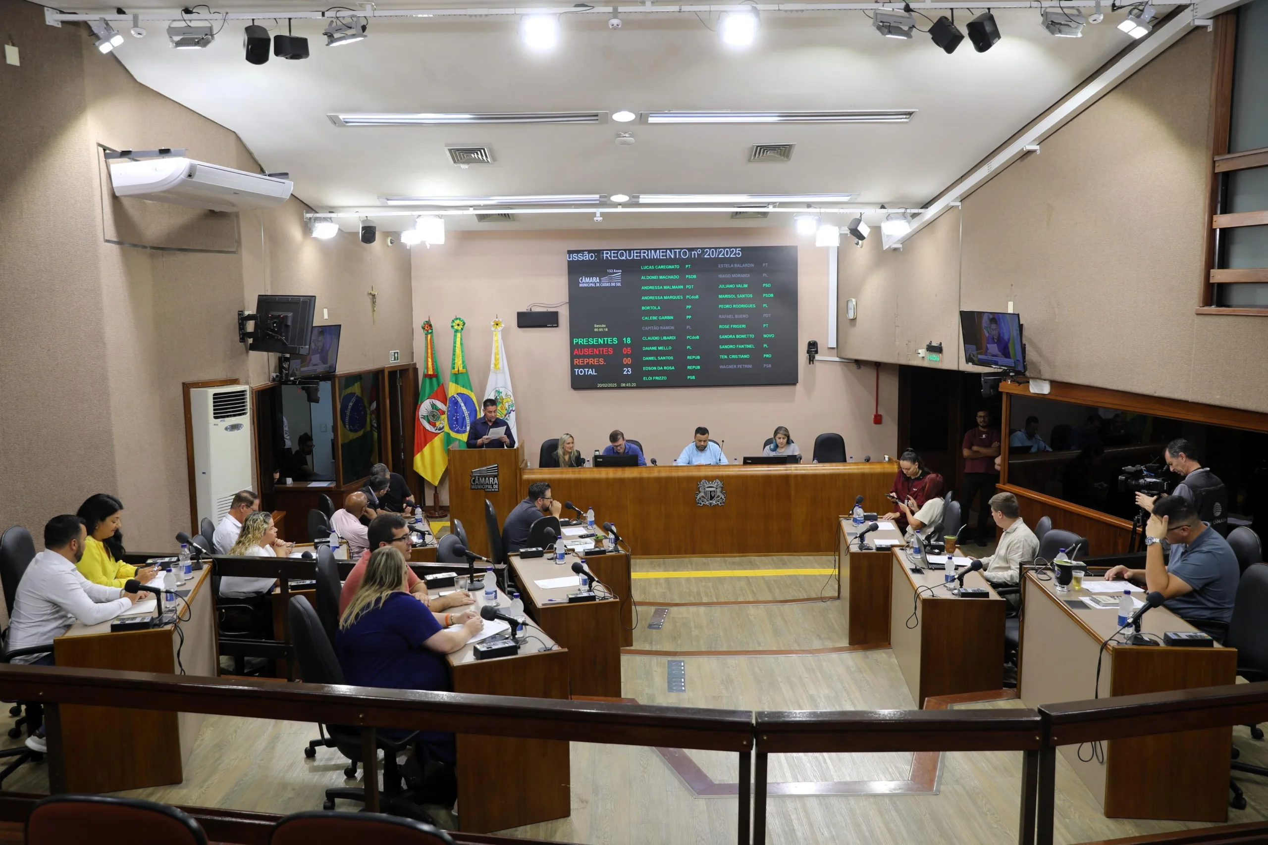 Plenário aprovou mais duas frentes parlamentares nesta quinta - Foto: Vitor Ló/Câmara Caxias