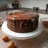 Bolo de chocolate com cobertura de ganache