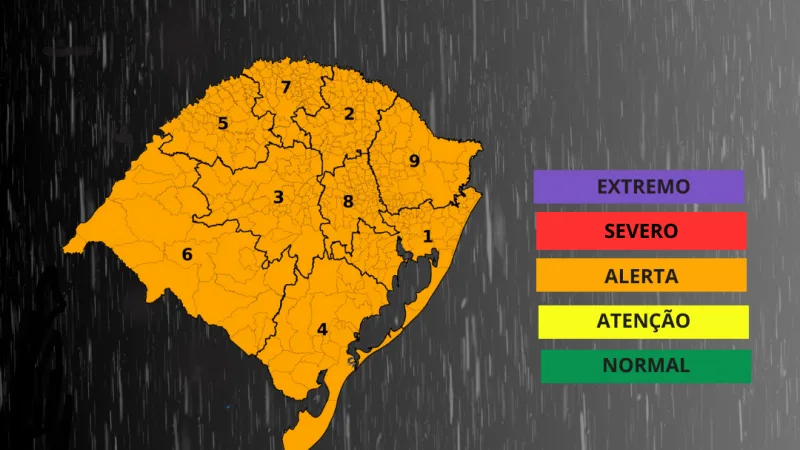 Previsão alerta para aumento de instabilidade, vento e temporais no RS