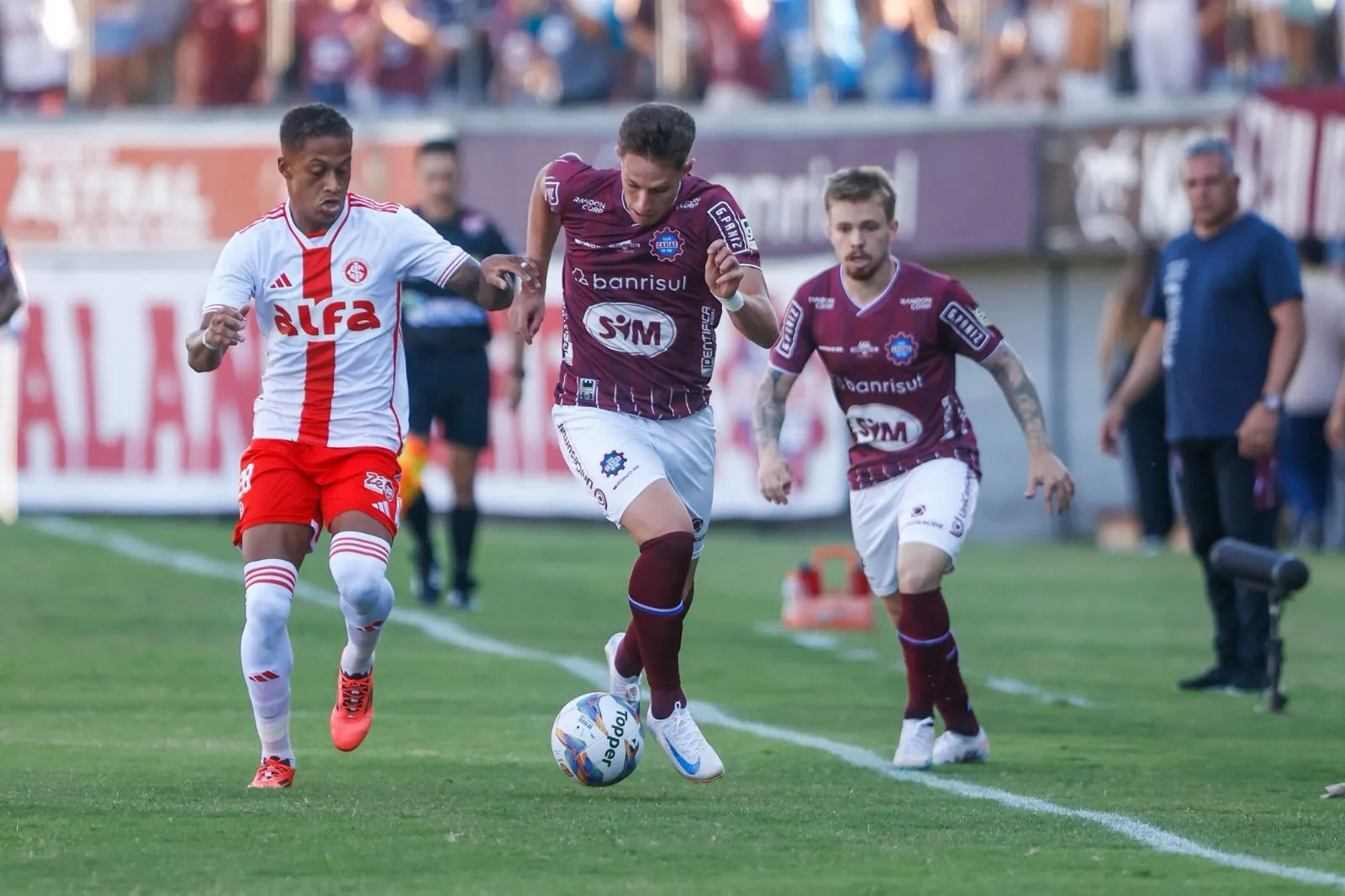 Caxias segurou o empate até a metade do segundo tempo - Foto: Luiz Erbes/SER Caxias