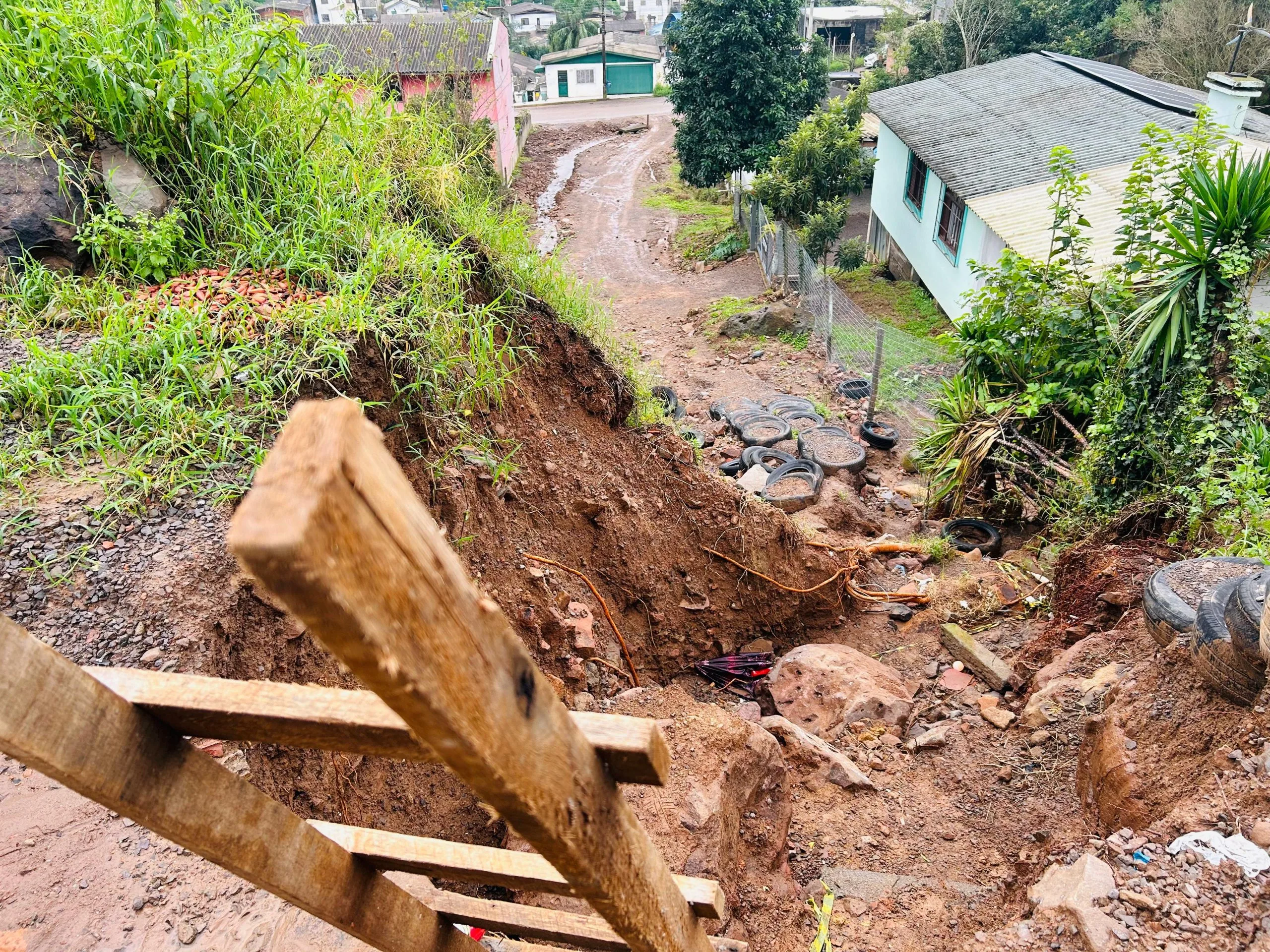 Rua dos Brilhantes, Loteamento Vergueiros, bairro Villa Lobos, em Caxias do Sul. Foto: Marcelo Oliveira / Arquivo RSCOM