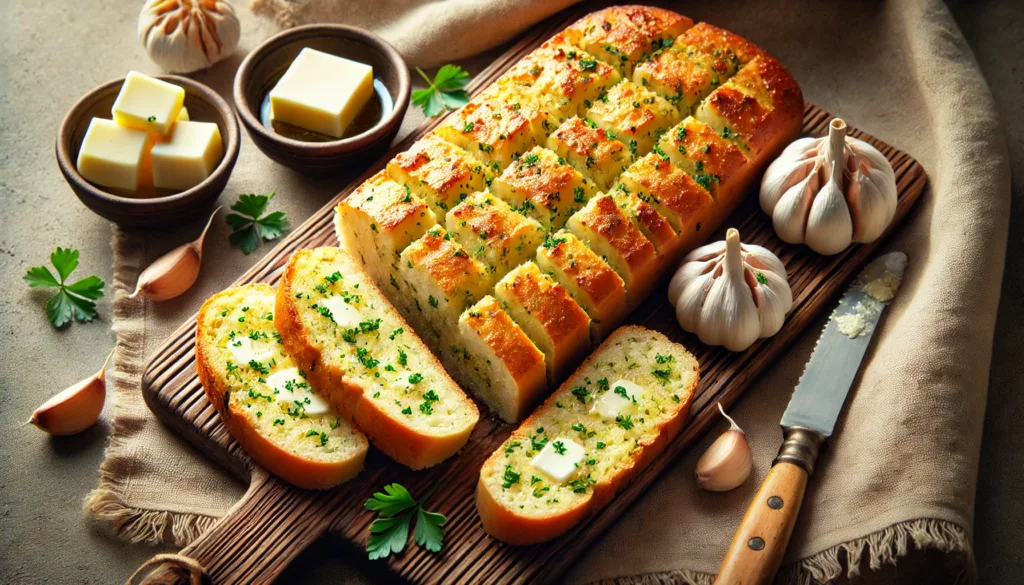 Pão de alho no forno Pão de alho no forno