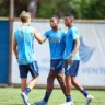Tricolor teve bom desempenho no CT Luiz Carvalho. Foto: Lucas Uebel, Grêmio FBPA