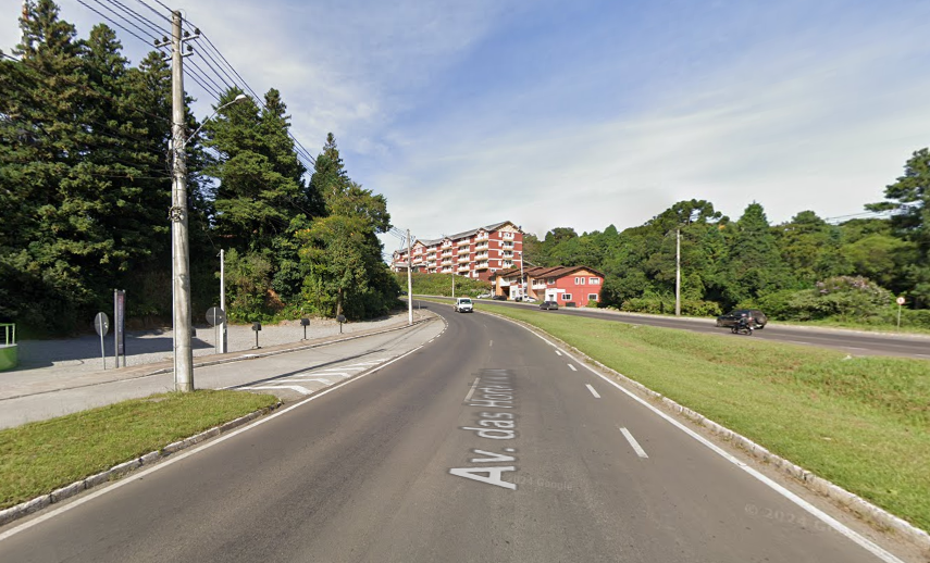 Obras da Corsan alteram trânsito na RS-235 a partir desta quarta-feira (23), na Av. Das Hortênsias. Imagem Reprodução Google Maps.