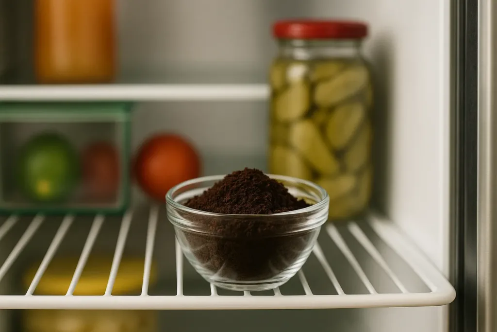 3 truques com borra de café para tirar cheiro ruim da geladeira