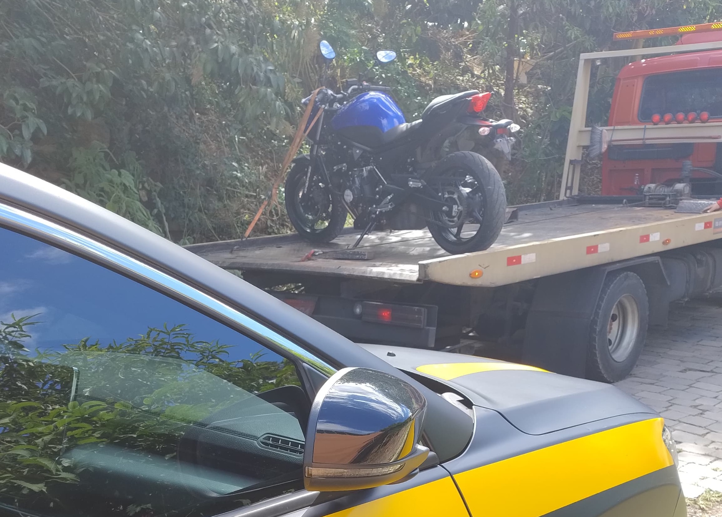 Um homem foi preso em flagrante por receptação na tarde desta segunda-feira (14).