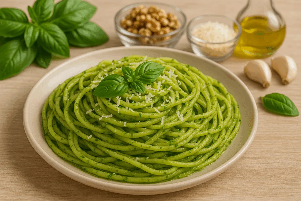 Espaguete ao pesto Espaguete ao pesto