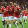Inter comemora o primeiro gol da vitória sobre o Cruzeiro, nesta domingo, no Beira-Rio | Foto: Mauro Schaefer / Reprodução / Correio do Povo