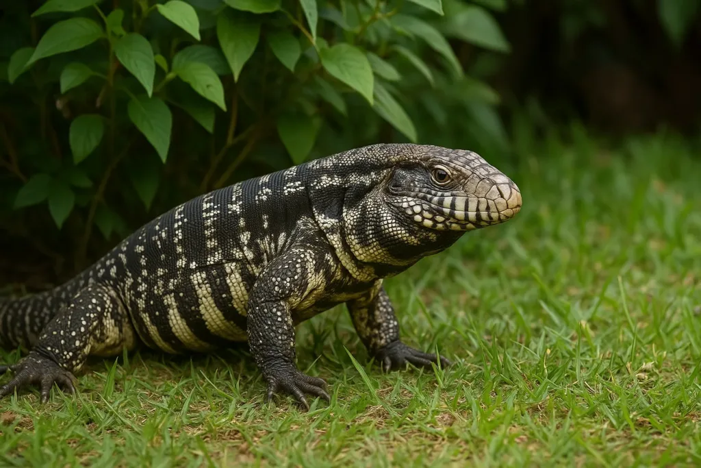 O que significa encontrar um teiú no jardim e como espantar com segurança