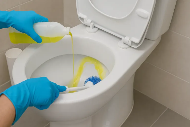 Mistura caseira para desinfetar o vaso sanitário e tirar o amarelado