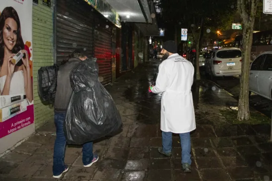 Município intensifica abordagens a pessoas em situação de rua. Foto: Ricardo Rech/Divulgação.