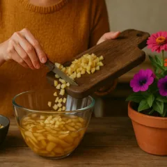 Como fazer adubo de casca de batata para plantas com flor