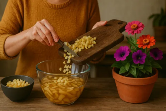 Como fazer adubo de casca de batata para plantas com flor