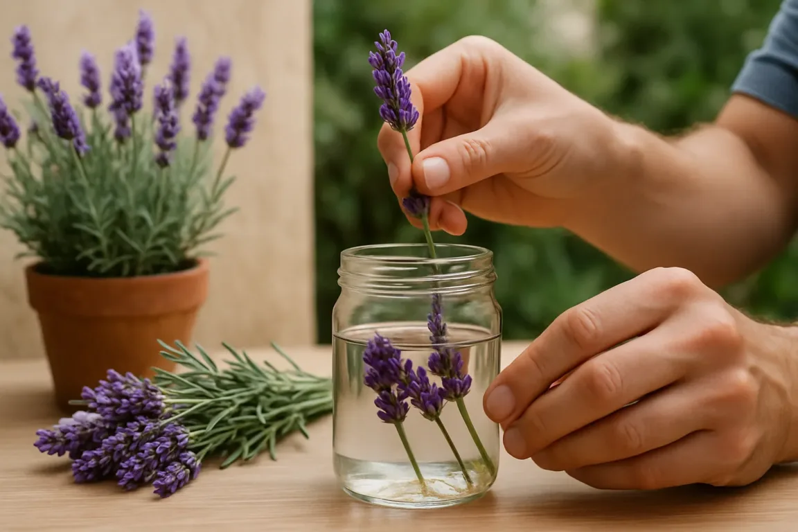 Como fazer mudas de lavanda em água e aumentar seu jardim sem gastar