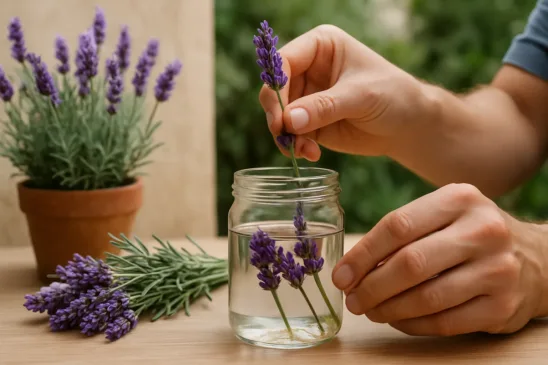 Como fazer mudas de lavanda em água e aumentar seu jardim sem gastar