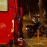 Motociclista fica ferido após colisão entre carro e moto, em Bento Gonçalves