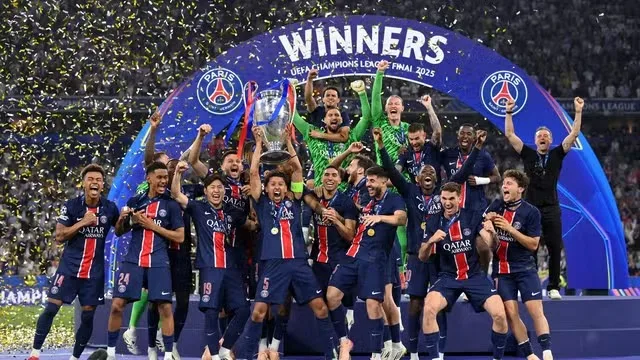 Franceses têm atuação de gala e impõem a maior goleada da história das finais da Liga dos Campeões. (Foto: Foto: Getty Image)